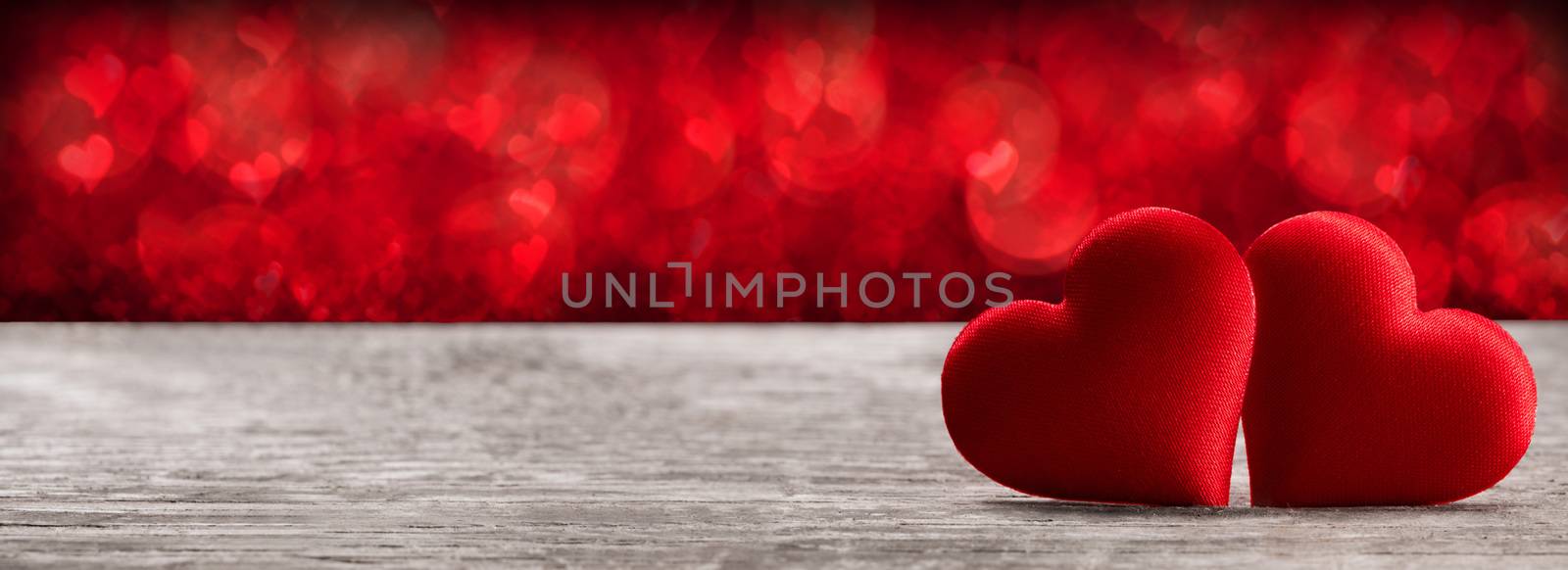 Valentines day hearts background by Yellowj