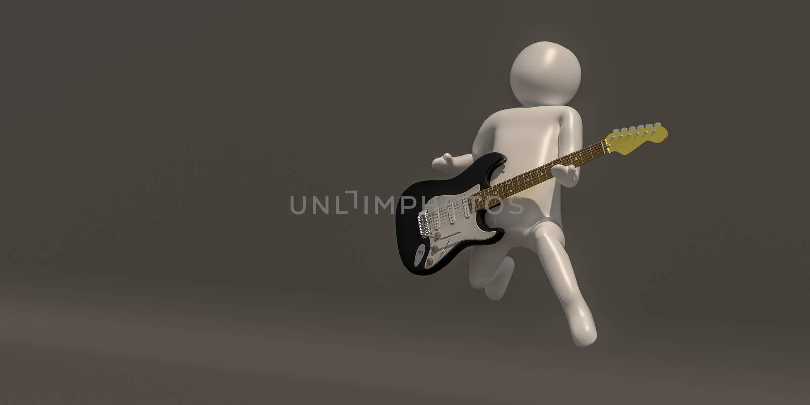 3d illustrator group of career musician symbols on a gray background, 3d rendering of the Music player. Includes a selection path.