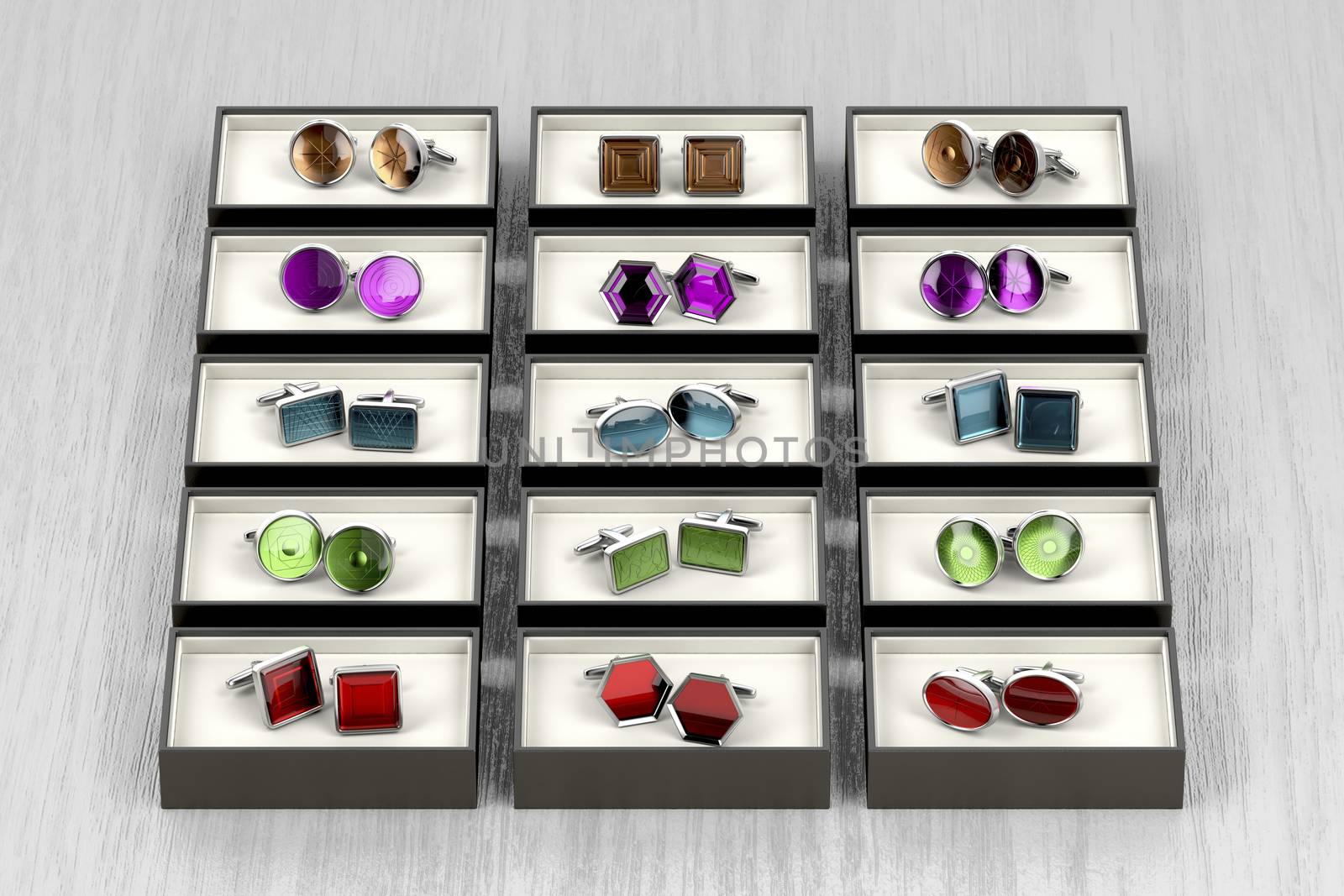 Group of different cufflinks by magraphics