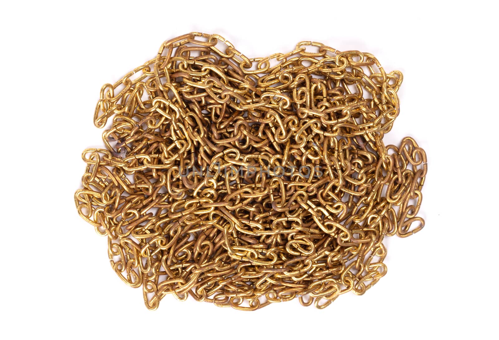 Chain mound isolated on a white background