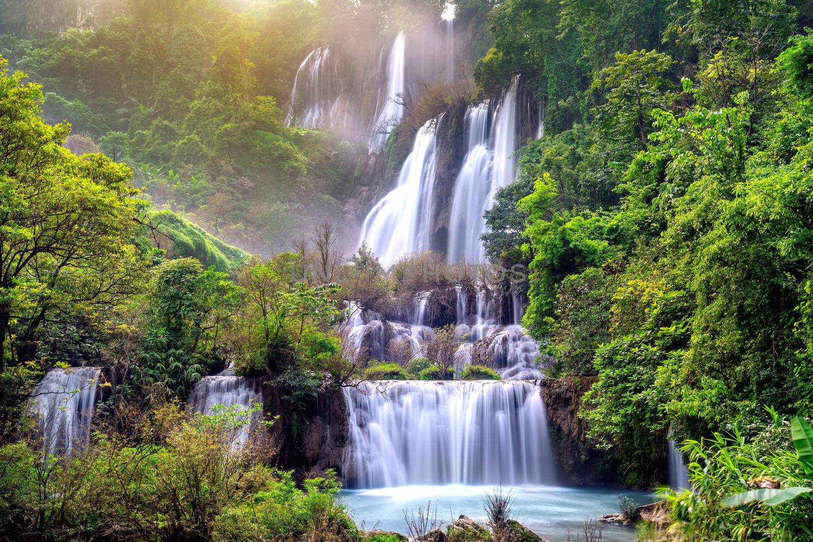 Thi Lo Su (Tee Lor Su) in Tak province. Thi Lo Su waterfall the largest waterfall in Thailand. by gutarphotoghaphy