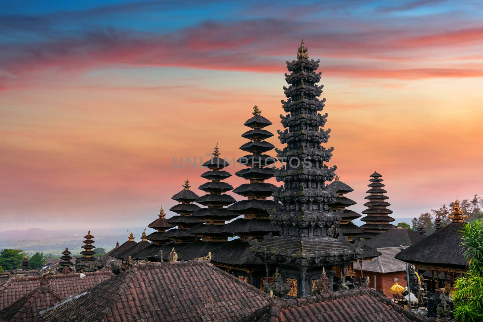 Besakih temple in Bali, Indonesia. by gutarphotoghaphy