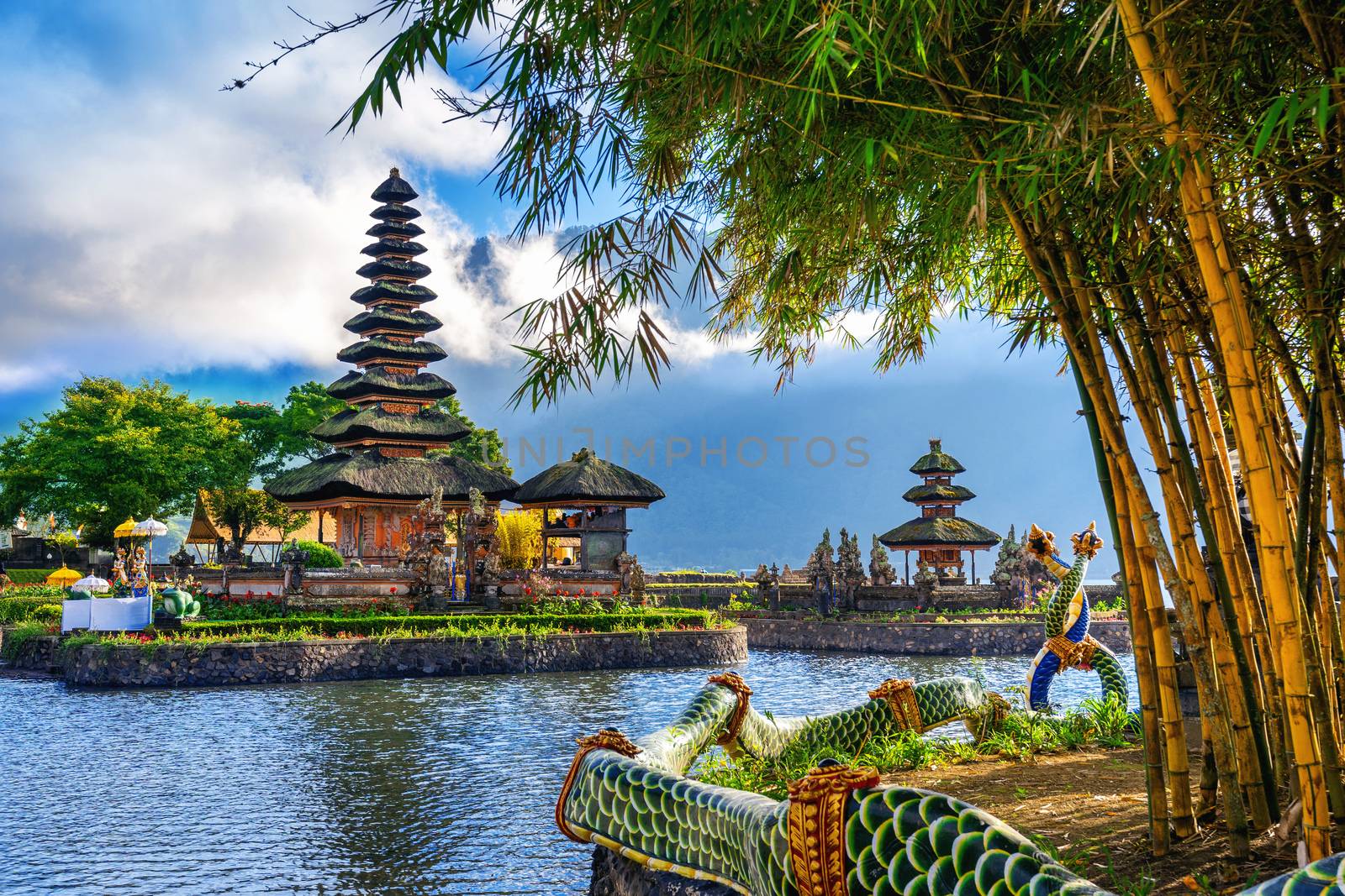 pura ulun danu bratan temple in Bali, indonesia. by gutarphotoghaphy