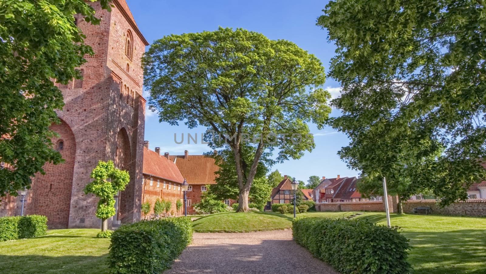 Saint Catherine's Dominican Priory and square in Ribe, Denmark