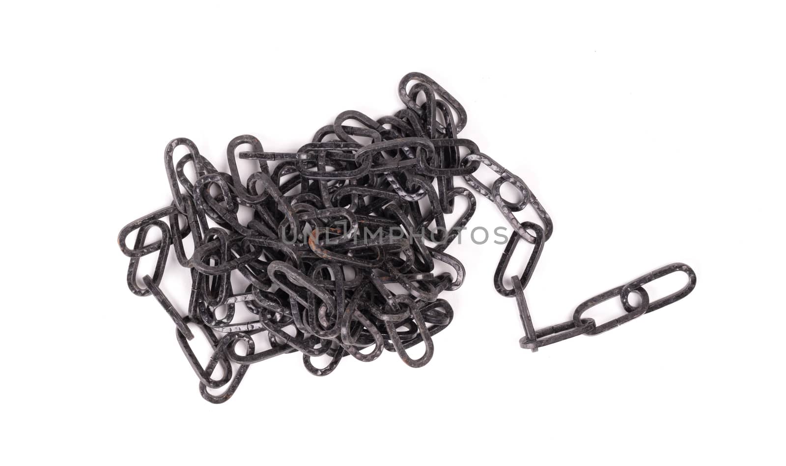 Chain mound isolated on a white background