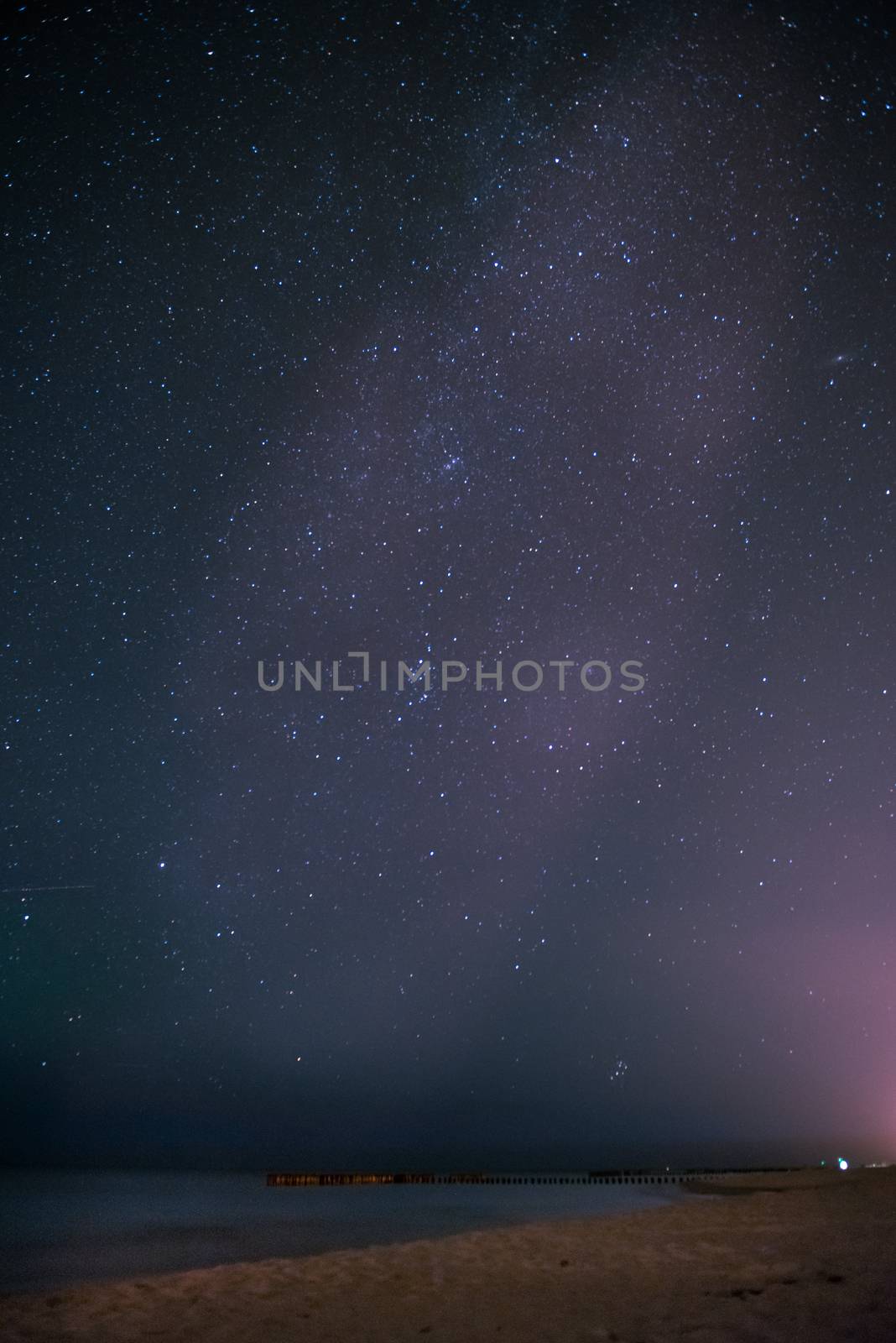 Universe filled with stars, nebula and galaxy. HQ background with Milkyway