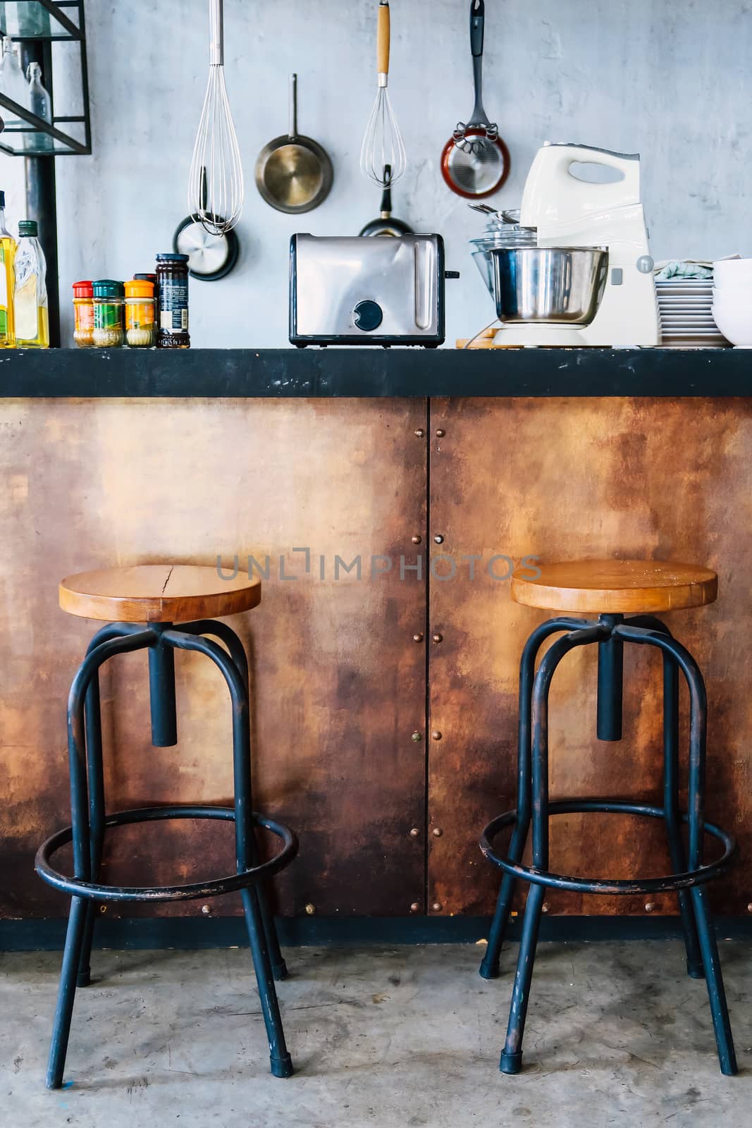 Detail image of Loft kitchen design by ponsulak