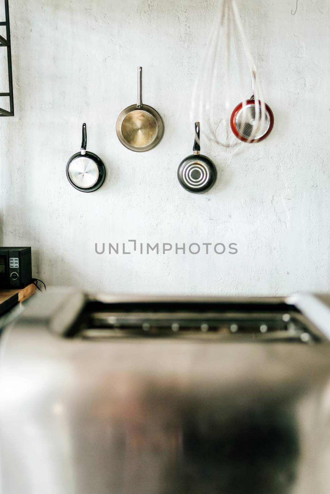 Detail image of kitchen utensils background by ponsulak