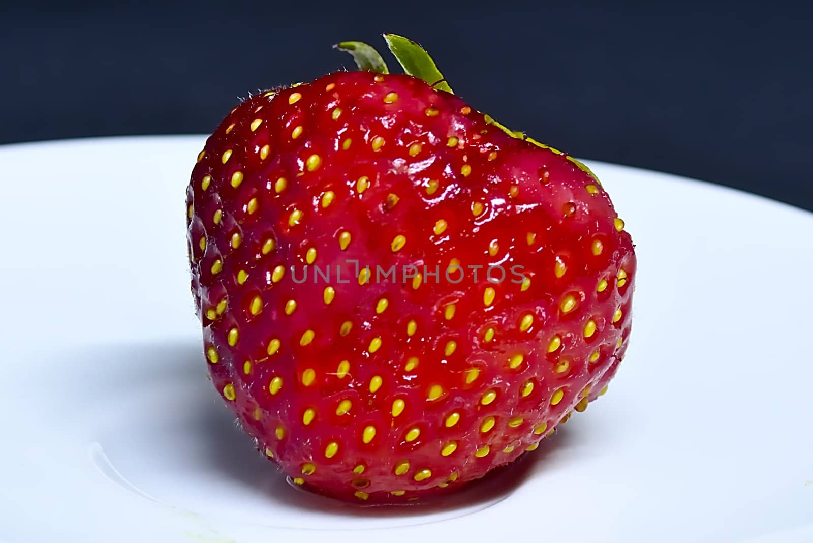 Close-up of a ripe strawberry