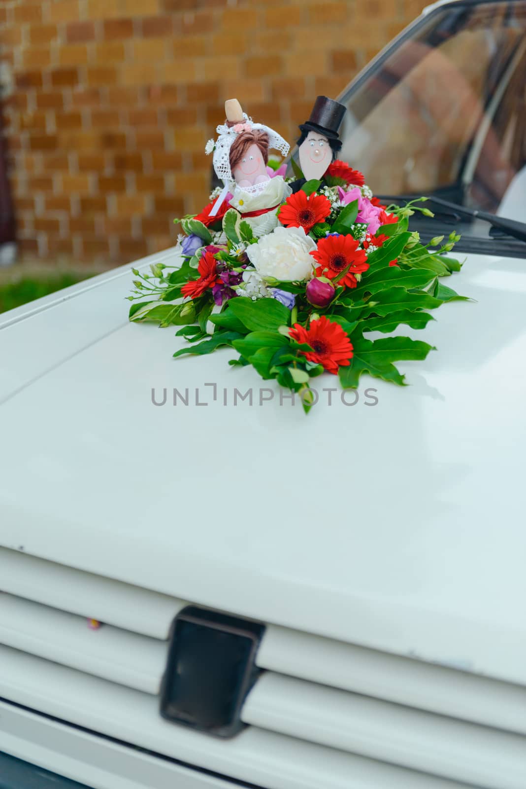 bouquet in the hands of the bride.