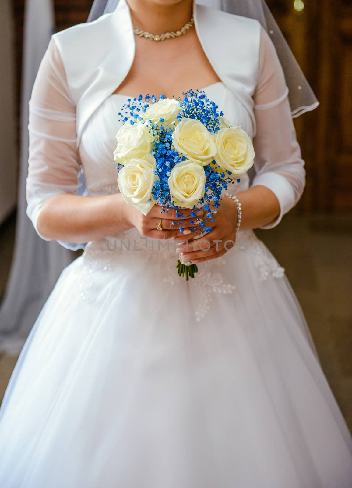 bouquet in the hands of the bride.