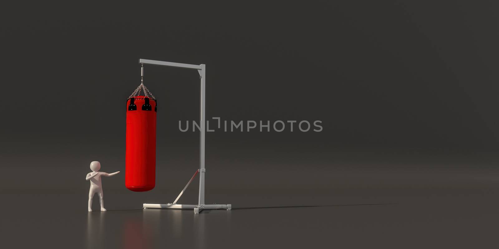 3d illustrator group of career symbols on a gray background, 3d rendering of the playing Sport. Includes a selection path.