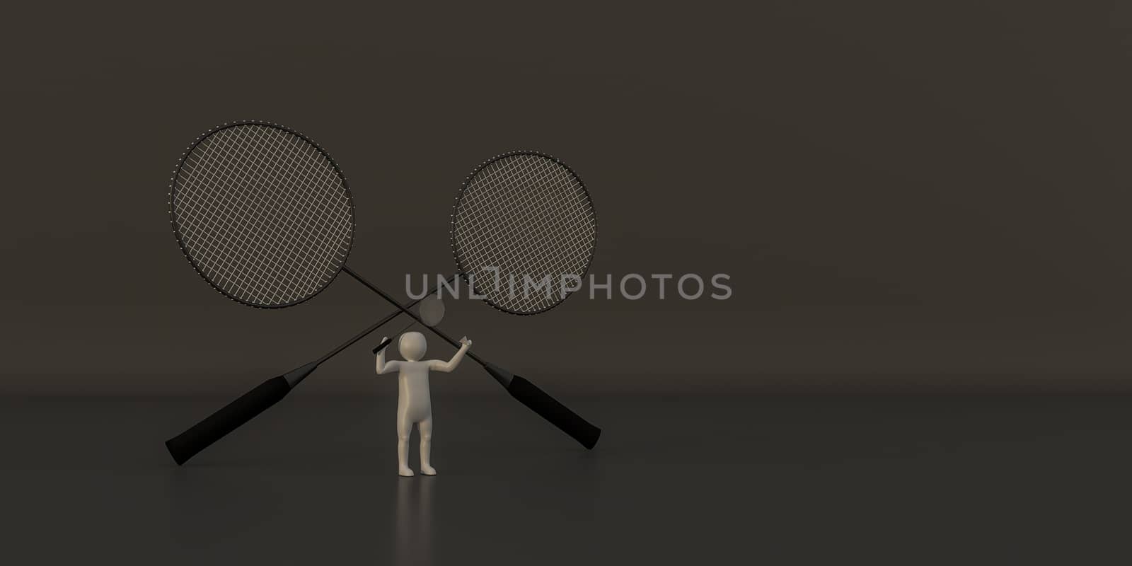 3d illustrator group of career symbols on a gray background, 3d rendering of the playing Sport. Includes a selection path.