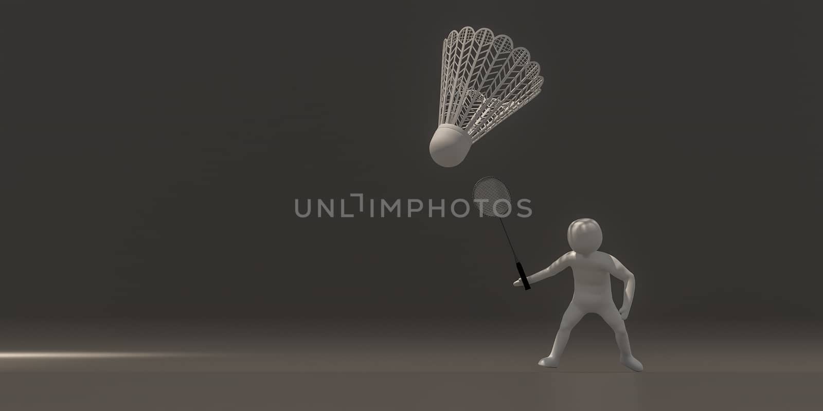3d illustrator group of career symbols on a gray background, 3d rendering of the playing Sport. Includes a selection path.
