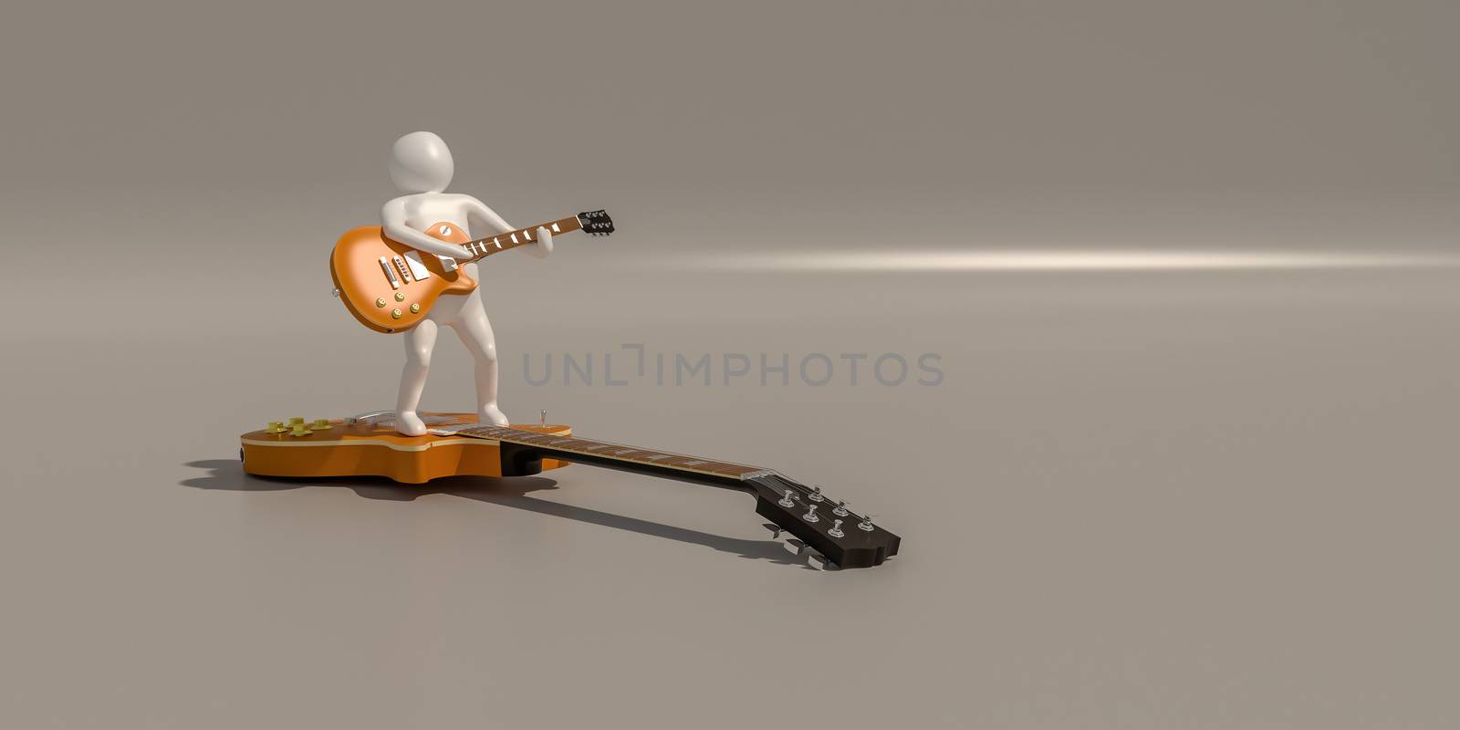 3d illustrator group of career musician symbols on a gray background, 3d rendering of the Music player. Includes a selection path.