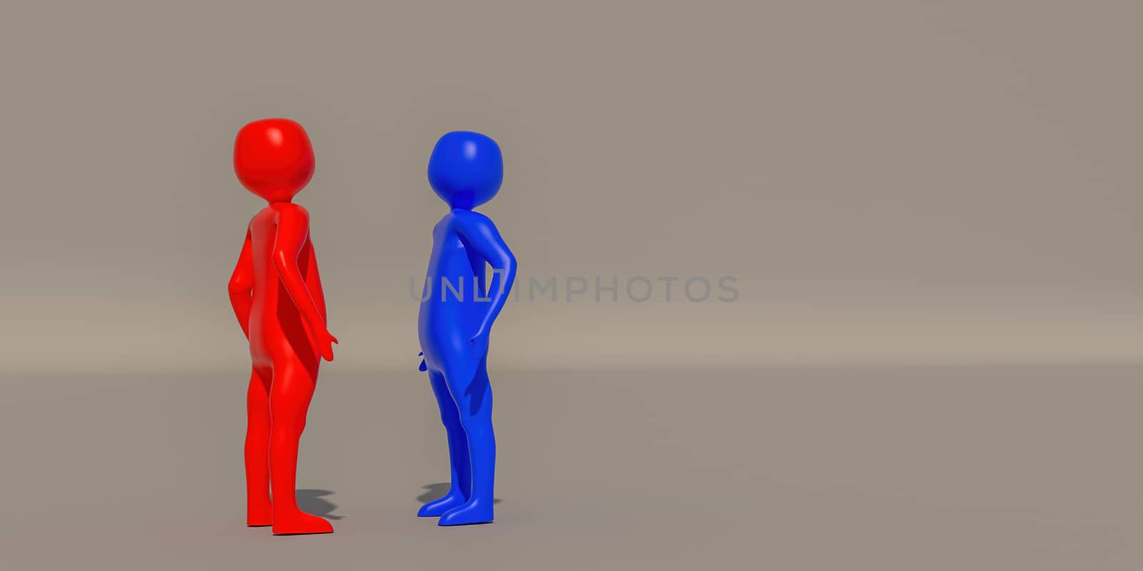 3d illustrator group of people symbols on a gray background, 3d  by put3d