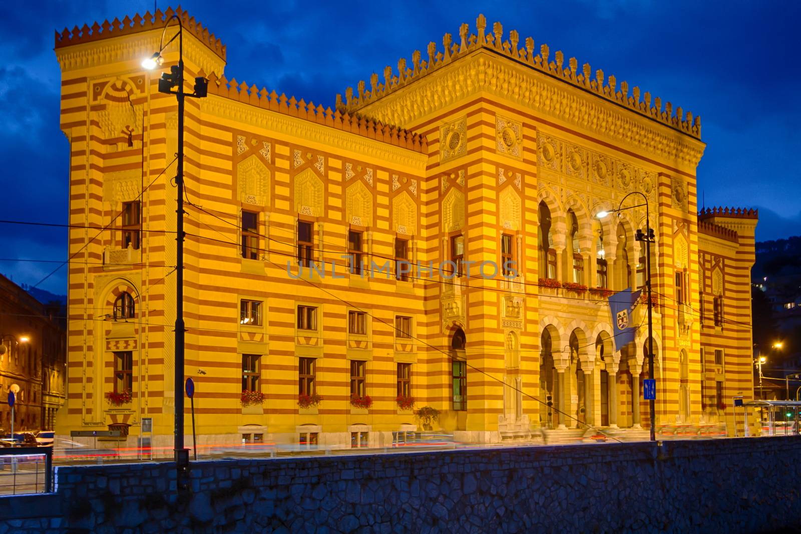 National and University Library of Bosnia and Herzegovina and sky