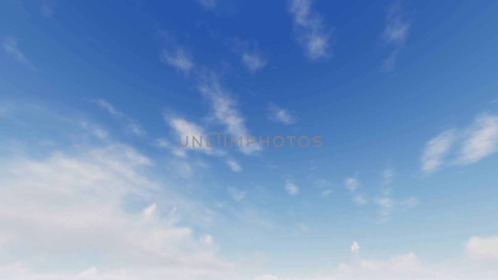 Cloudy blue sky abstract background, blue sky background with tiny clouds, 3d rendering

