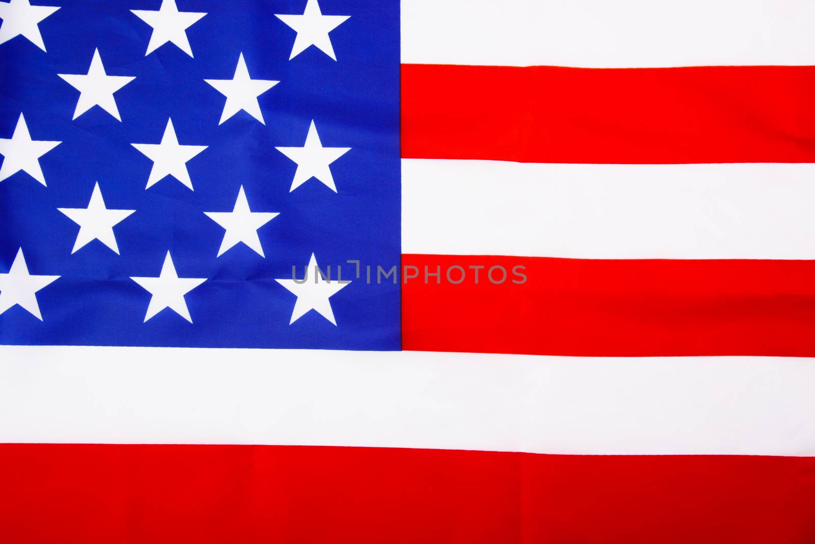 President's Day Concept, flat lay top view, America Flag background with copy space for your text