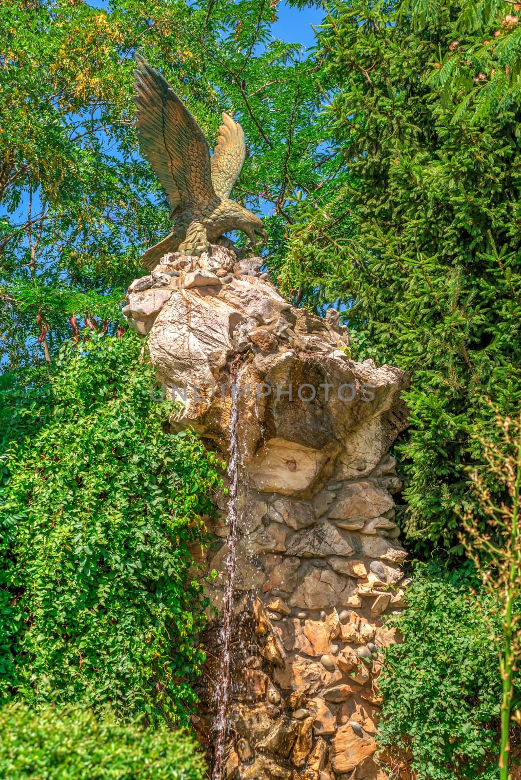 Garden sculpture in the castle of Ravadinovo, Bulgaria by Multipedia