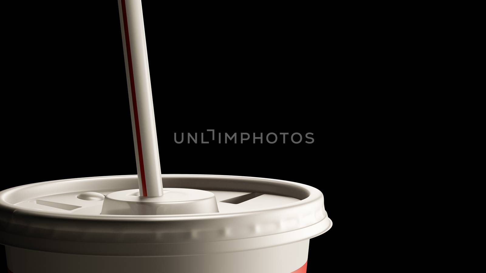 Fast Food Drinking Cup with Straw Close-up by make