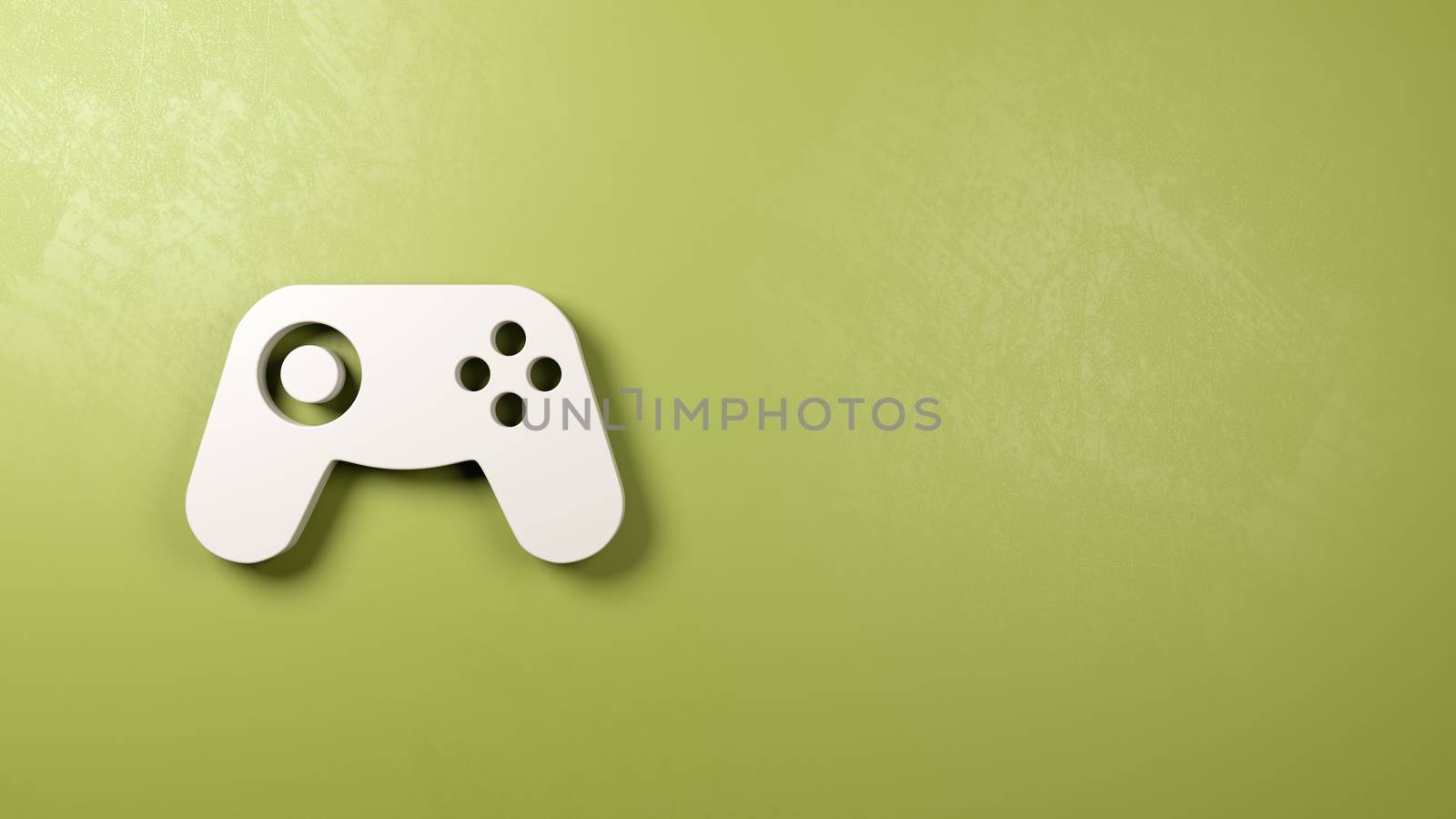 Gamepad Controller Symbol on the Wall by make