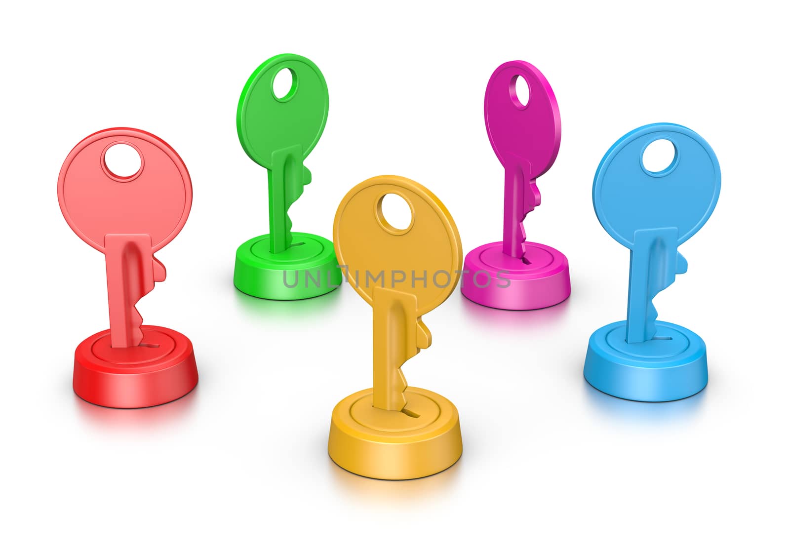 Colorful Keys in the Lock by make