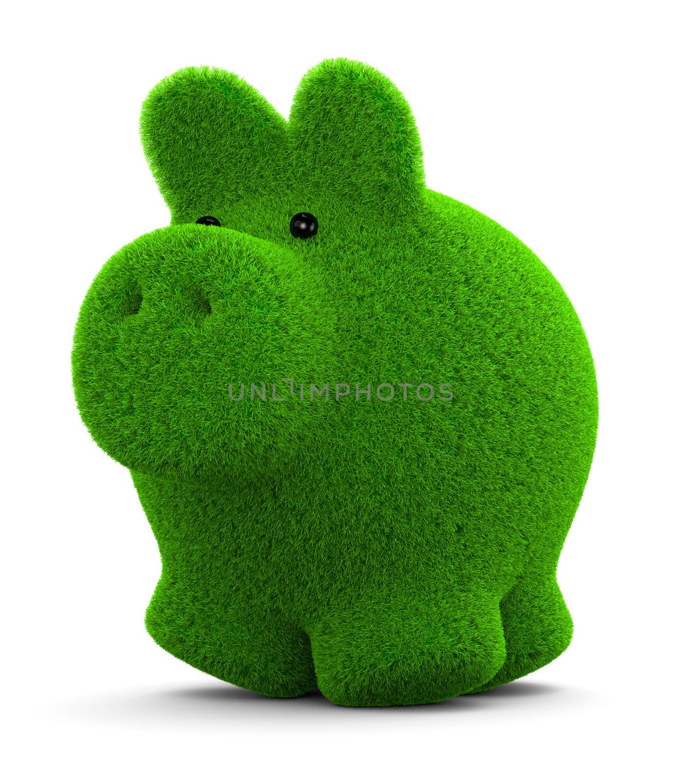Grass Piggy Bank by make