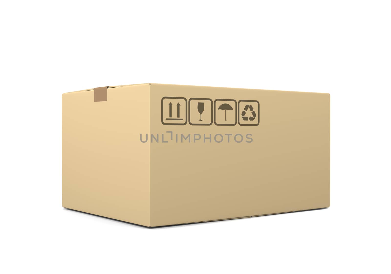 Single Closed Cardboard Box by make