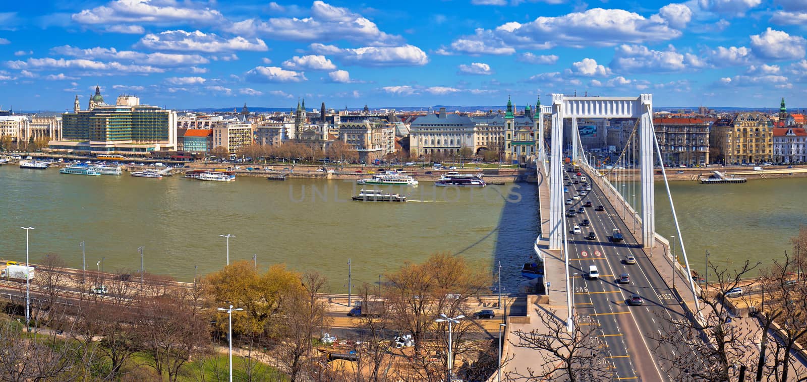 Budapest Danube river waterfront panoramic view by xbrchx