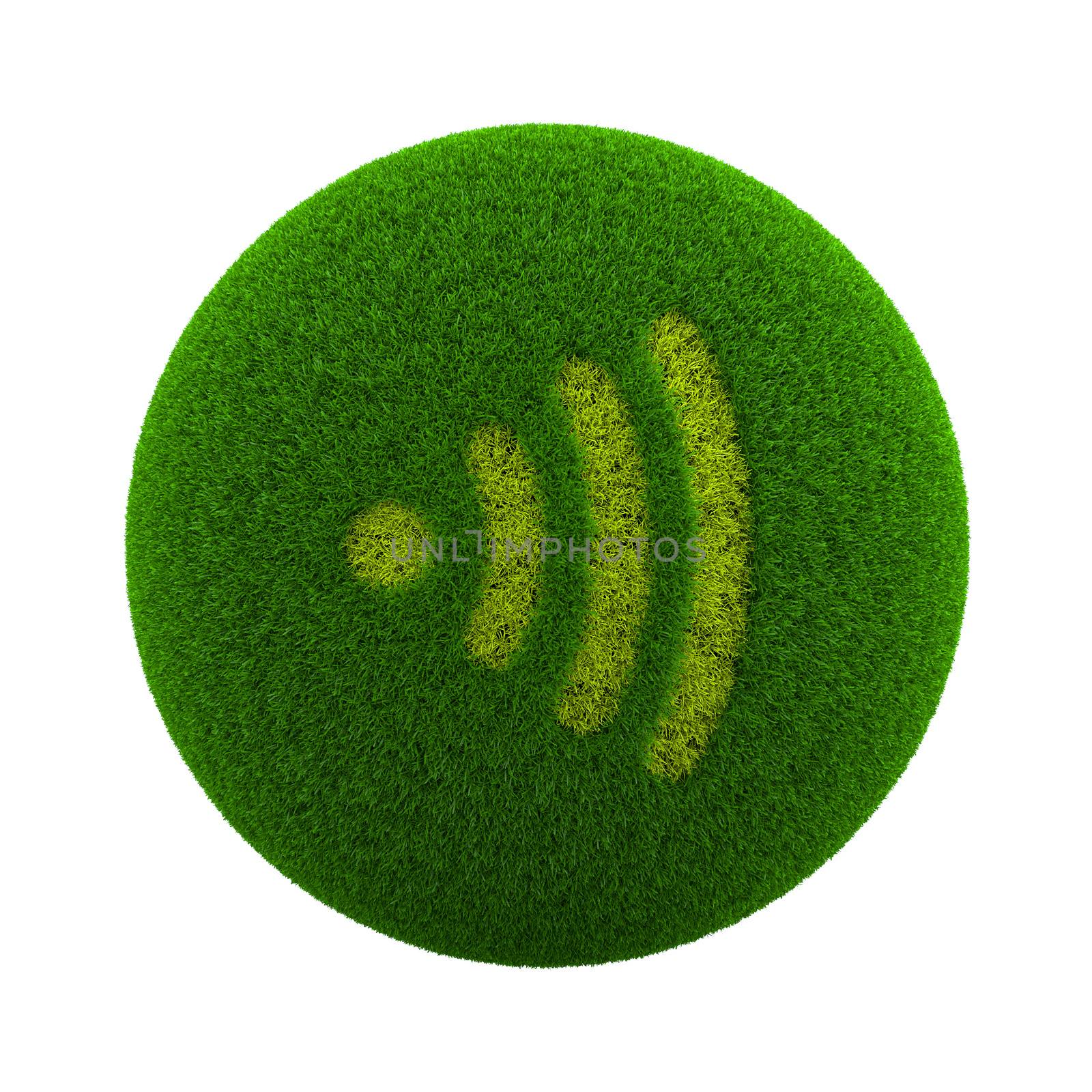 Grass Sphere Audio Icon by make