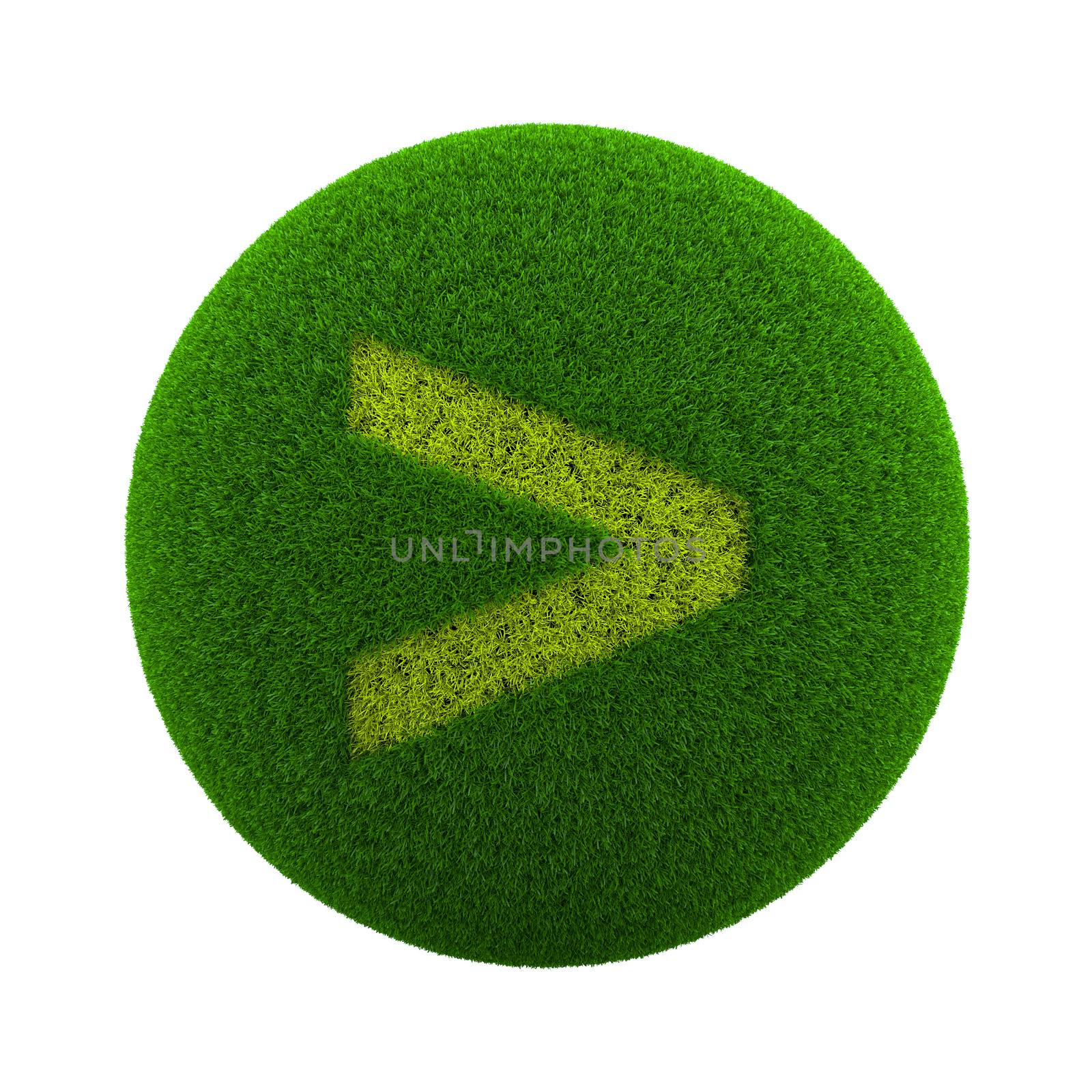 Grass Sphere Major Symbol Icon by make