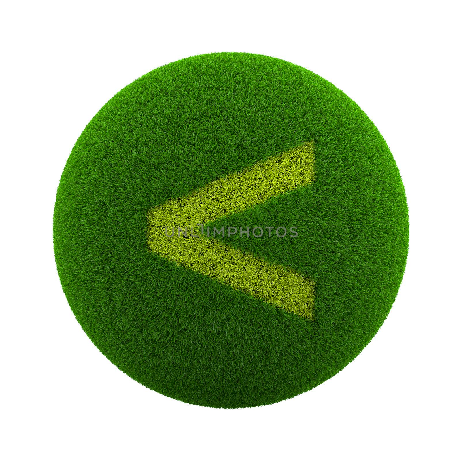 Grass Sphere Minor Sign Icon by make