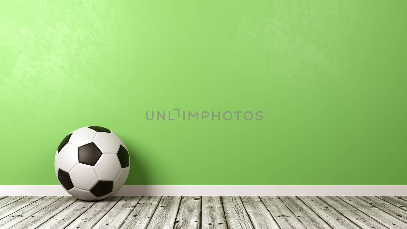 Black and White Soccer Ball with Copyspace by make