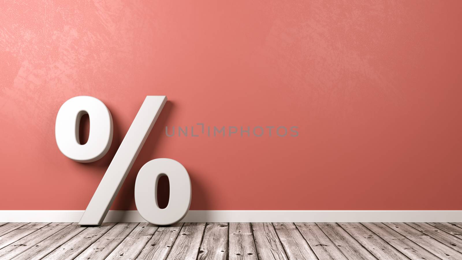 Percent Sign Symbol with Copyspace by make