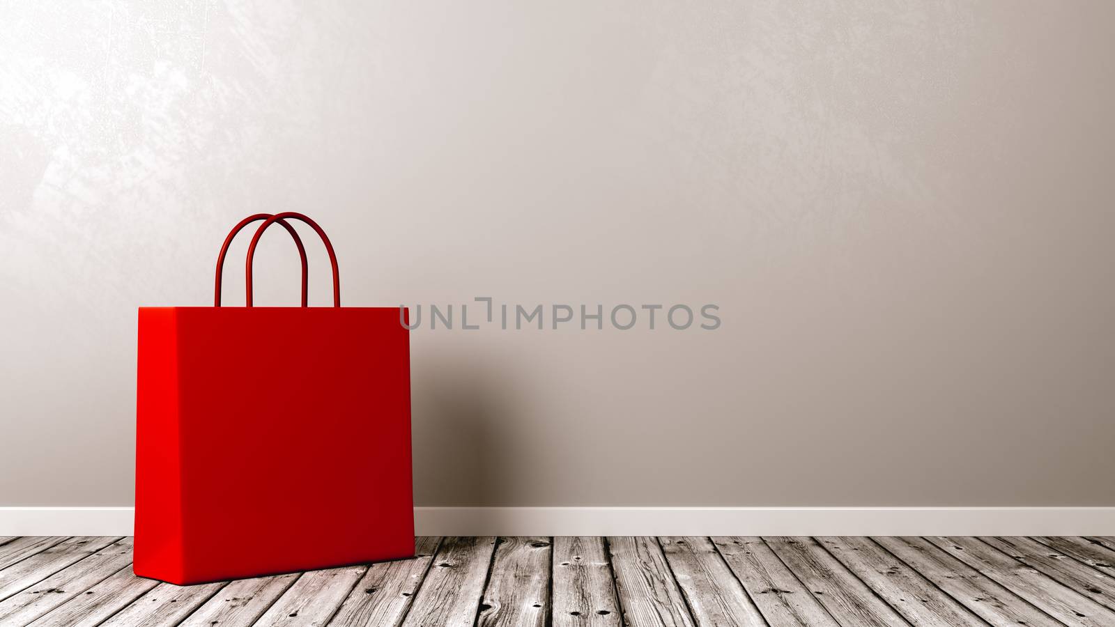 Shopping Bag on Wooden Floor by make