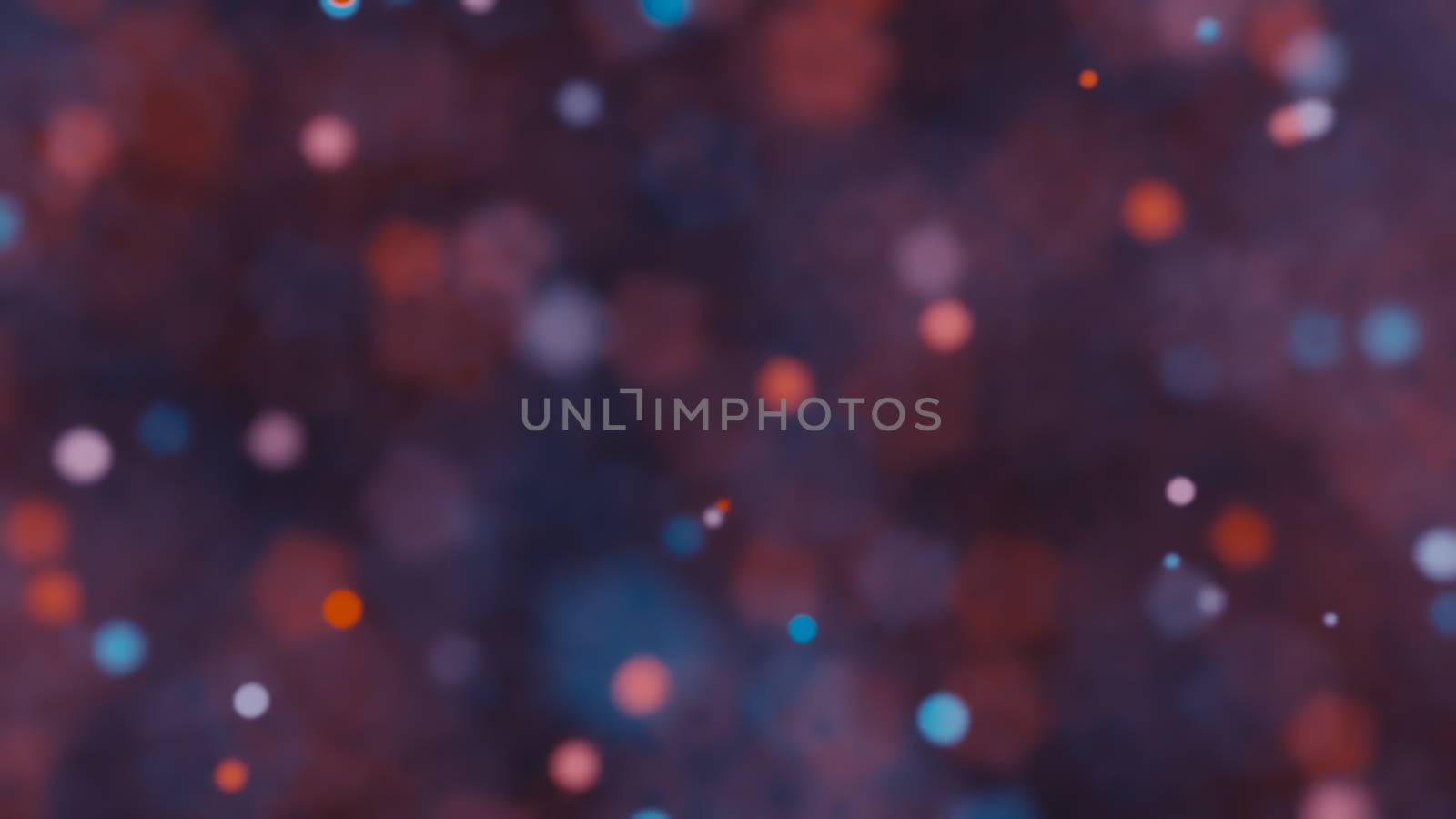 Abstract Bokeh Red and Blue Background