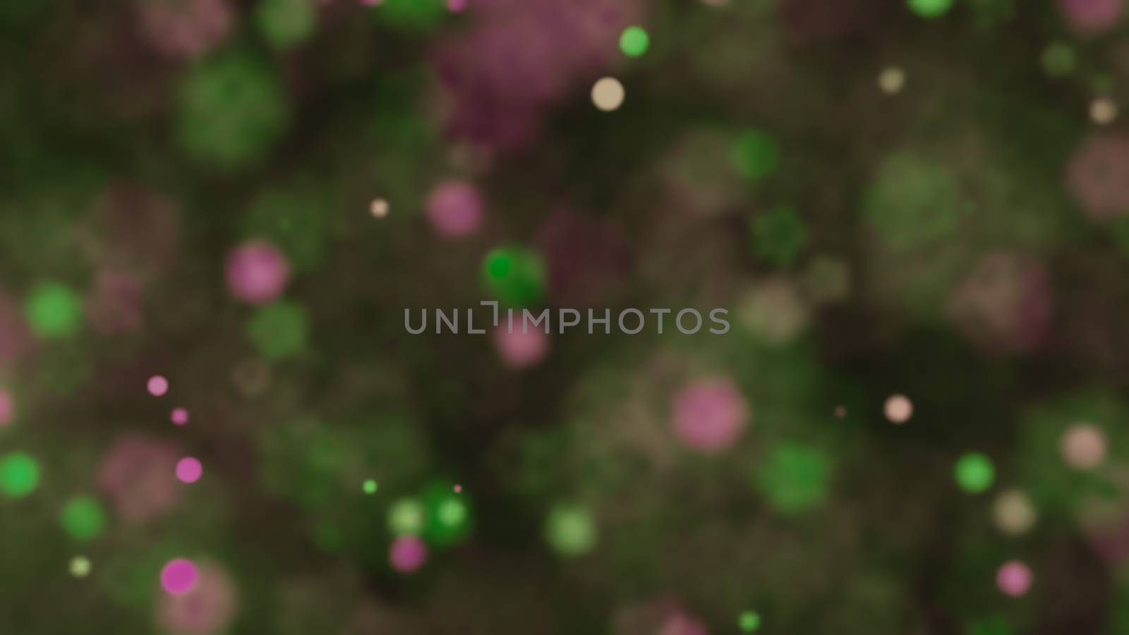 Abstract Bokeh Green and Purple Background