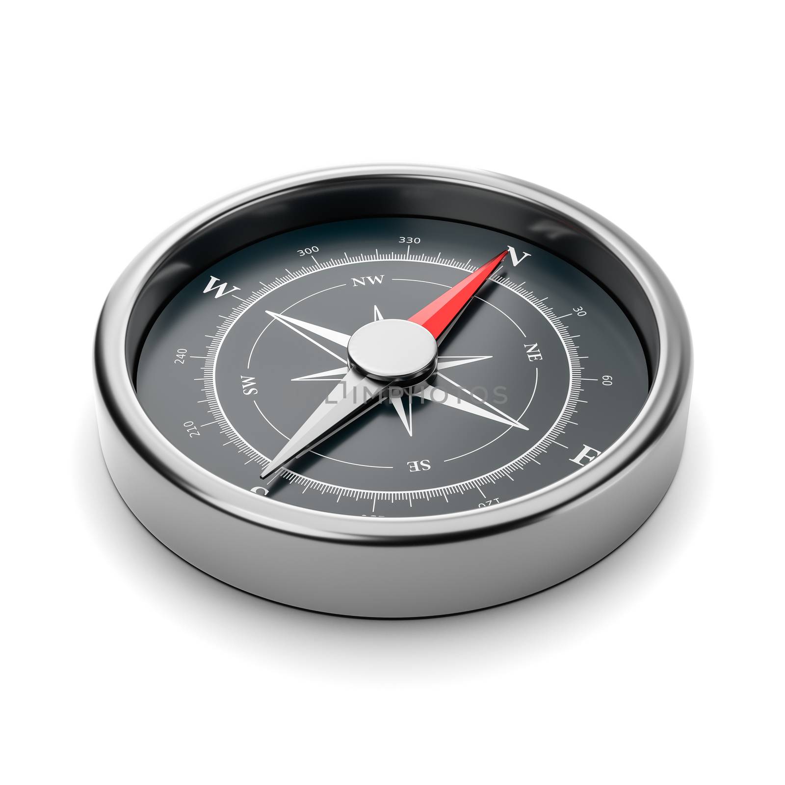 Compass on White Background by make