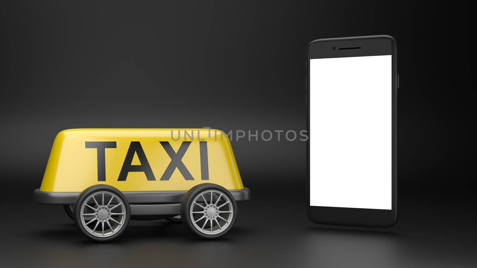 Call a Cab Service Concept by make