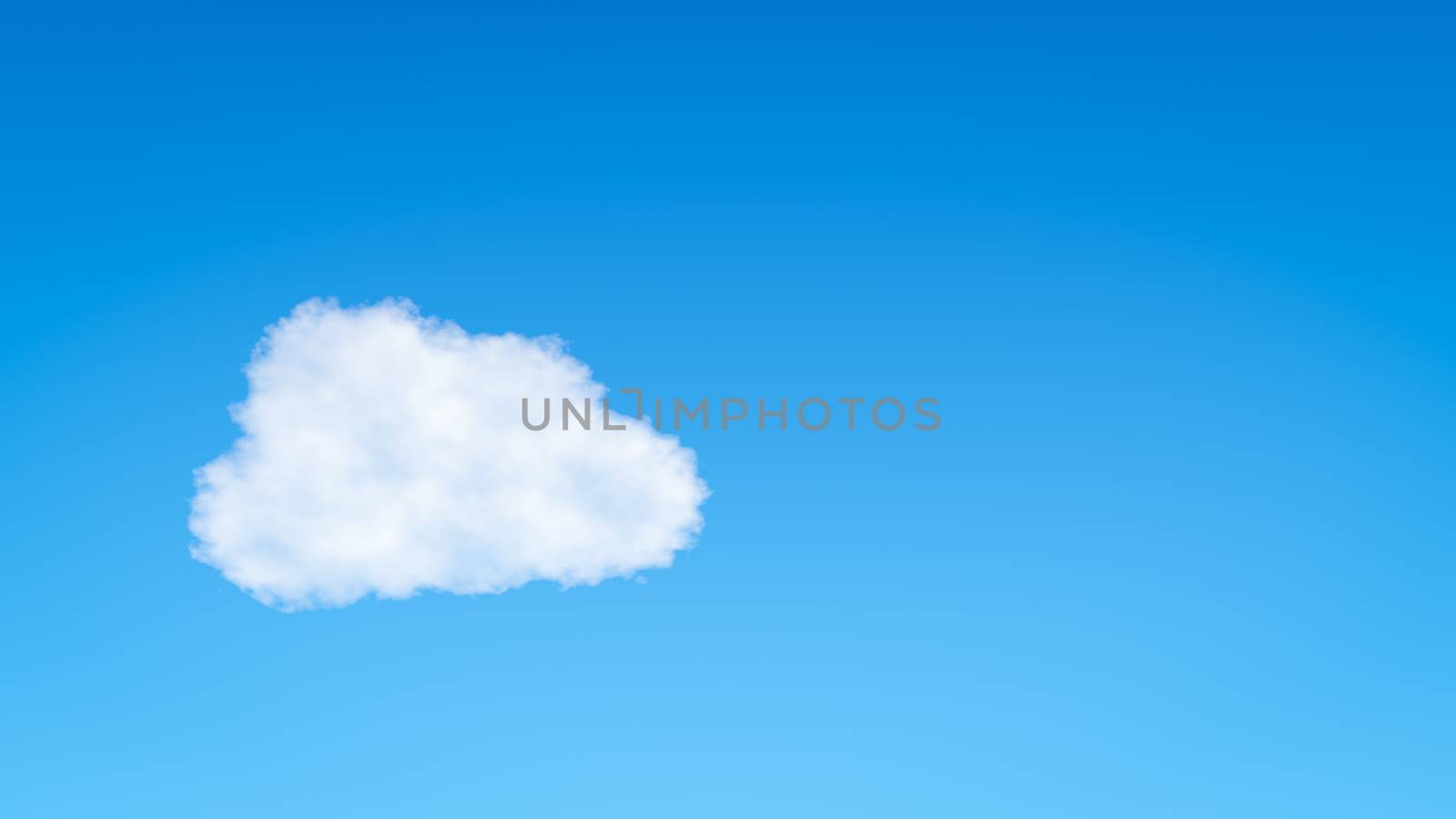 Single Cloud in the Blue Sky with Copyspace