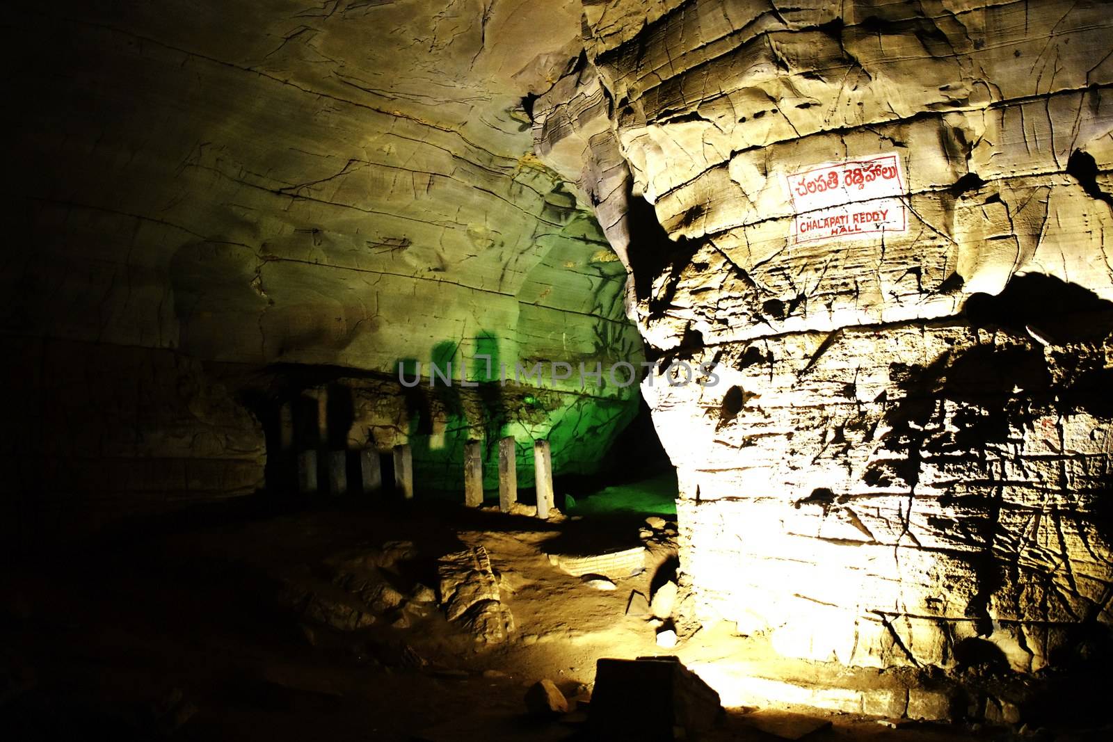 A cave situated at Belum, Kurnool AP in India