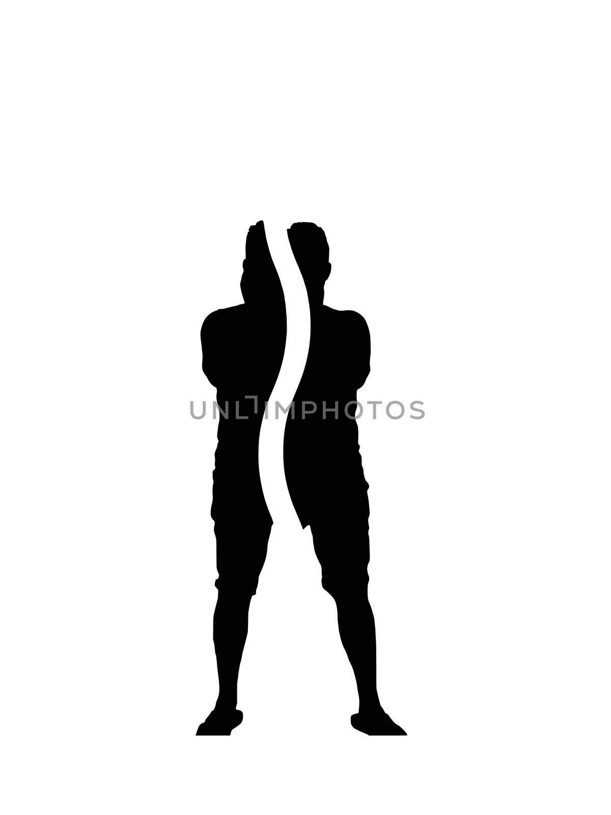 Man silhouette standing                by JFsPic