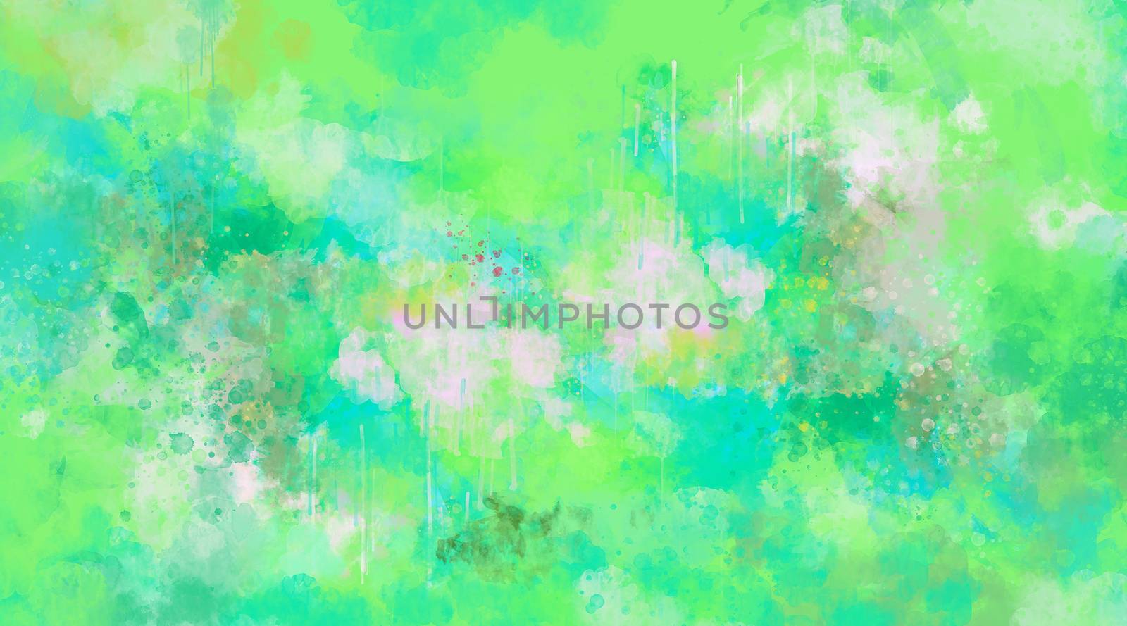 Abstract green watercolor background by ConceptCafe