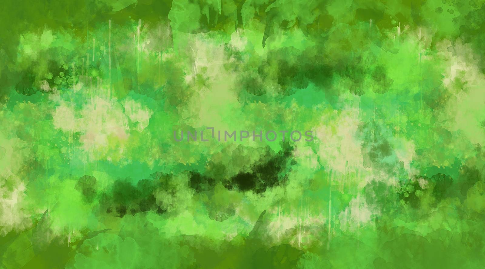 Abstract green watercolor background by ConceptCafe