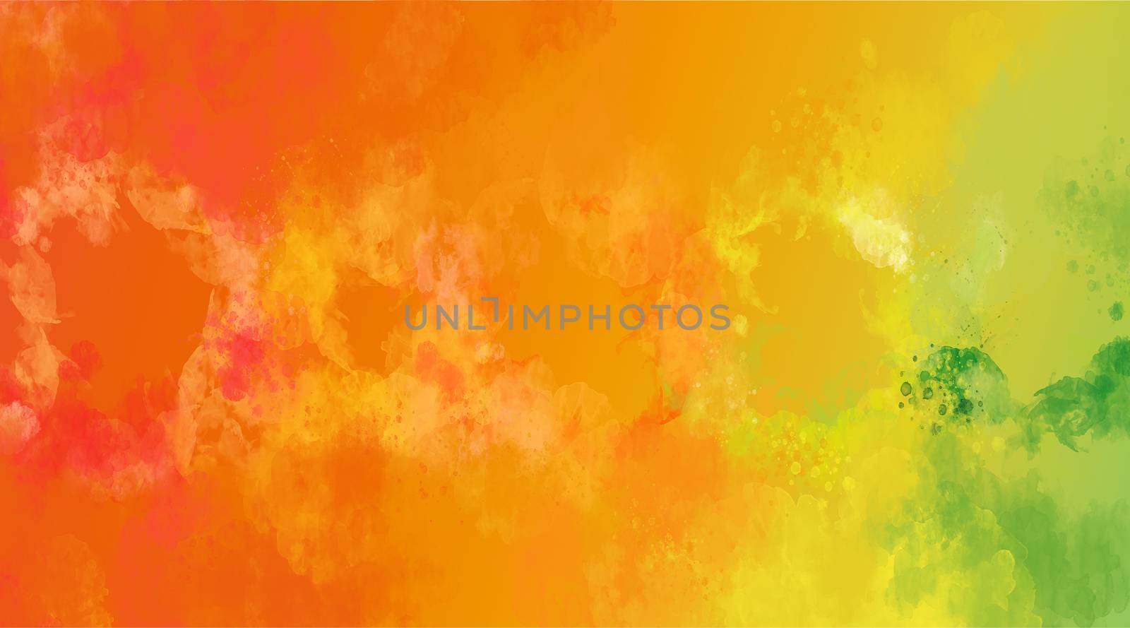 Hand painted watercolor background. Abstract multicolored spots.