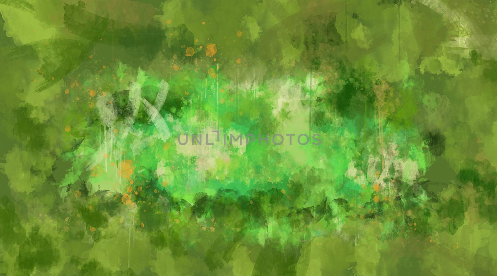 Abstract green watercolor background by ConceptCafe