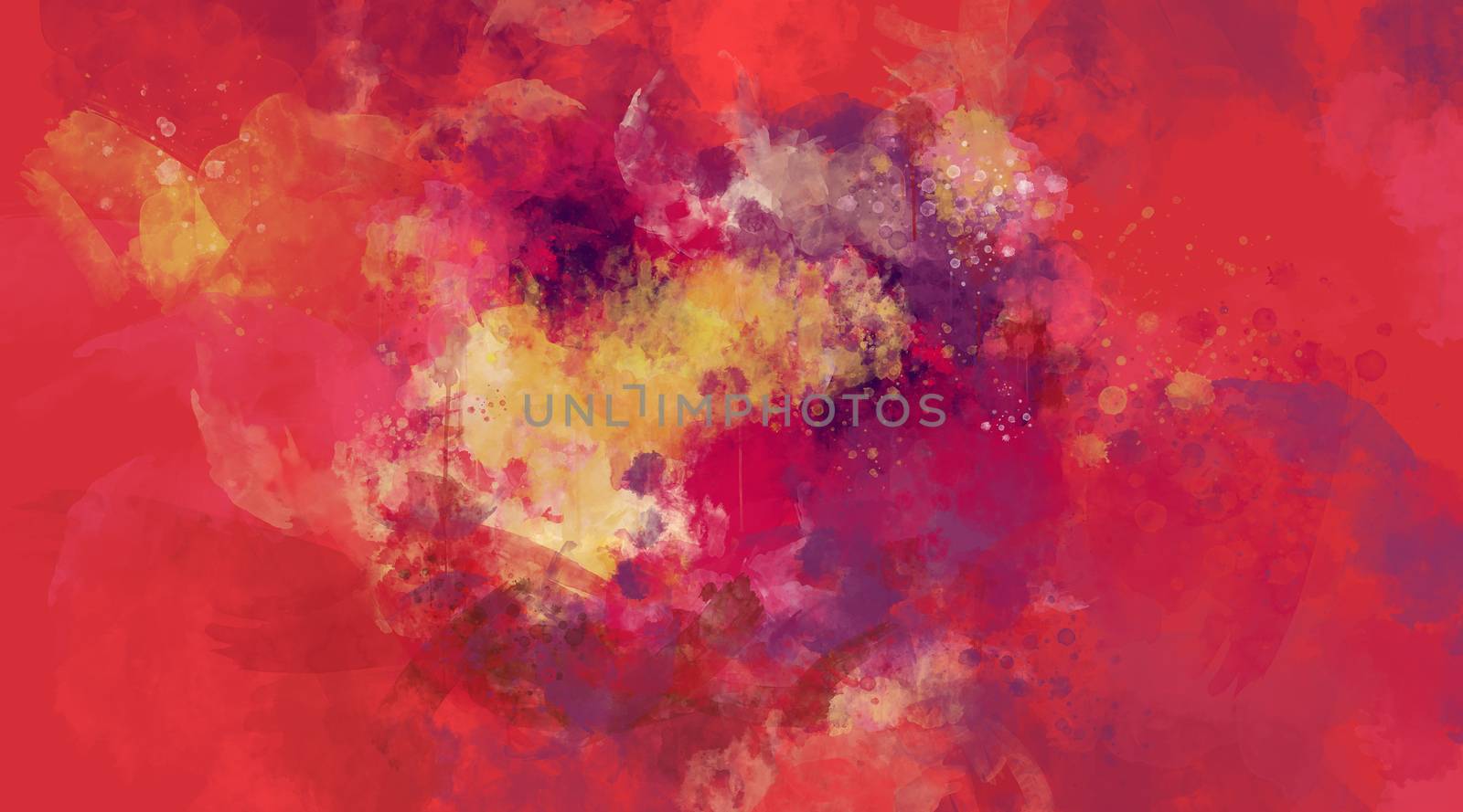 Hand painted watercolor background. Abstract multicolored spots.