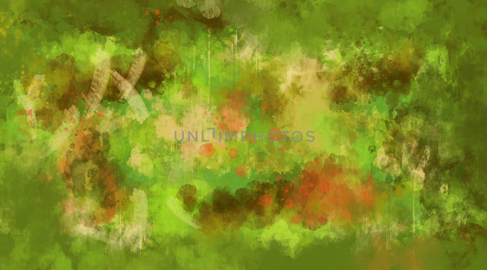 Abstract green watercolor background by ConceptCafe