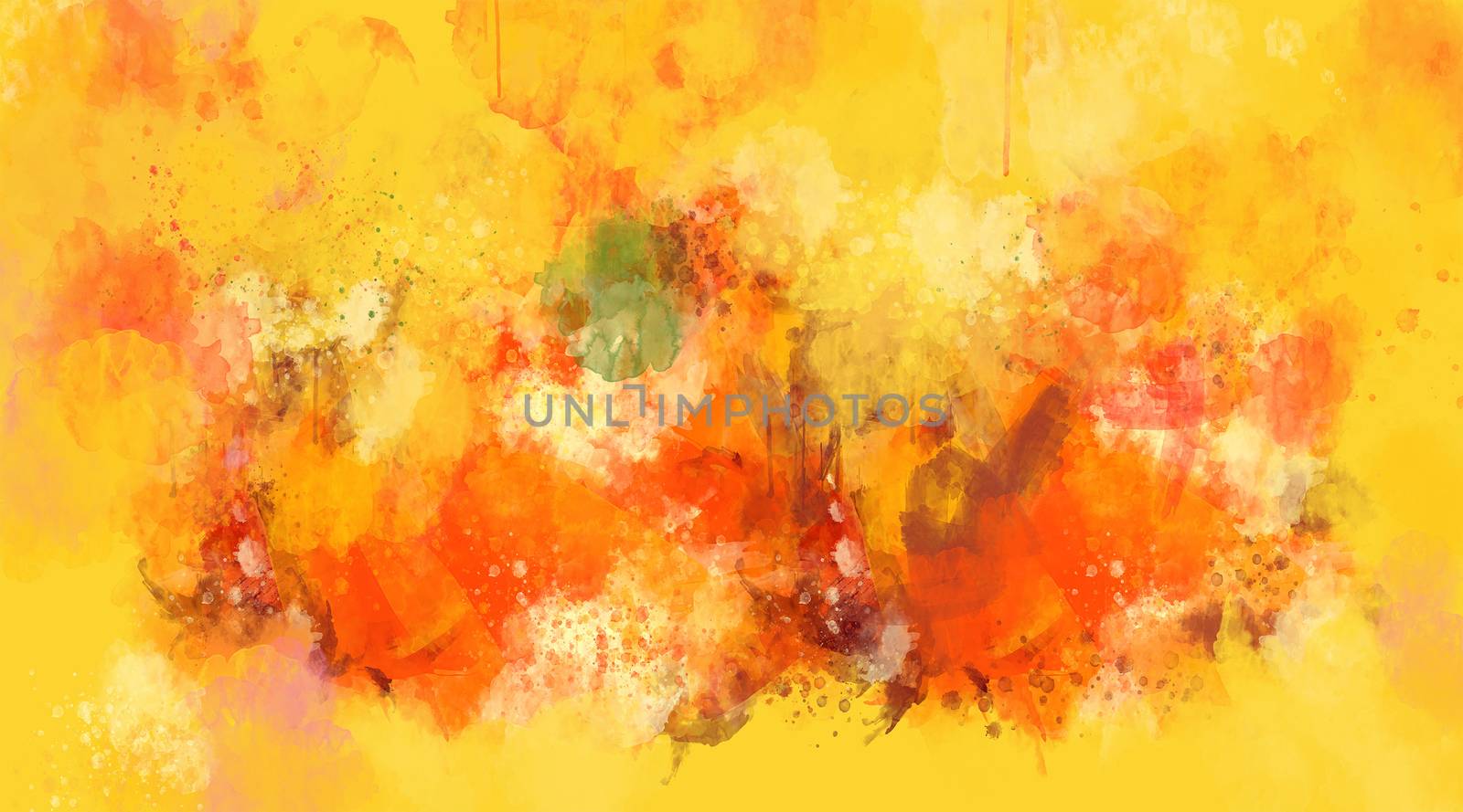 Abstract orange watercolor background by ConceptCafe